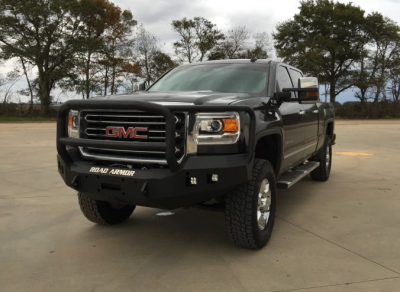 Road Armor - Road Armor 215R5B Front Stealth Winch Bumper with Square Light Holes + Lonestar Guard GMC Sierra 2500HD/3500 2015-2019 - Image 3