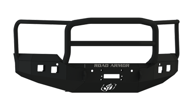Road Armor - Road Armor 215R5B Front Stealth Winch Bumper with Square Light Holes + Lonestar Guard GMC Sierra 2500HD/3500 2015-2019 - Image 5