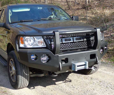 Trail Ready - Trail Ready 12200G Winch Front Bumper with Full Guard Ford Expedition 1997-2002 - Image 1