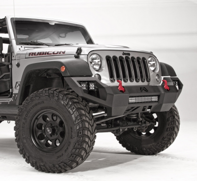 Fab Fours - Fab Fours JK07-D1851-1 Vengeance Front Bumper Jeep Wrangler JK 2007-2018 - Image 1