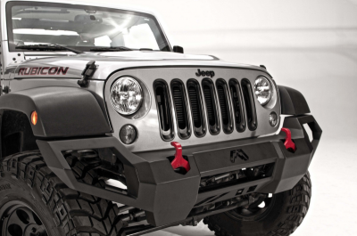 Fab Fours - Fab Fours JK07-D1851-1 Vengeance Front Bumper Jeep Wrangler JK 2007-2018 - Image 4