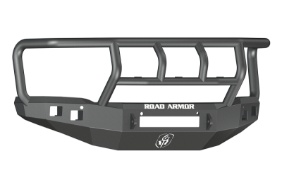 Road Armor - Road Armor 214R2B-NW Front Stealth Non-Winch Bumper with Square Light Holes + Titan II Guard GMC Sierra 1500 2014-2015 - Image 1