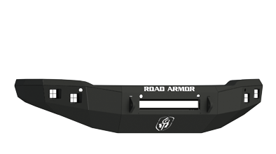 Road Armor - Road Armor 214R0B-NW Front Stealth Non-Winch Bumper with Square Light Holes GMC Sierra 1500 2014-2015 - Image 2