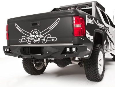 Fab Fours - Fab Fours CS14-E3151-1 Vengeance Rear Bumper with Sensor Holes Chevy Silverado 1500 2014-2018 - Image 2