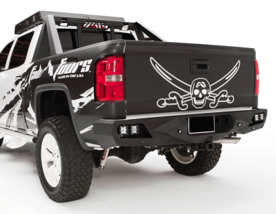 Fab Fours - Fab Fours CS14-E3151-1 Vengeance Rear Bumper with Sensor Holes Chevy Silverado 1500 2014-2018 - Image 3