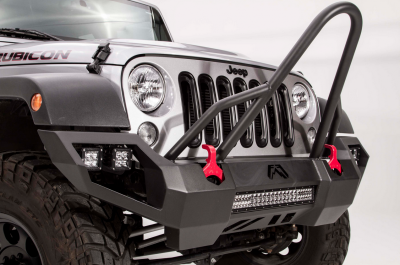 Fab Fours - Fab Fours JK07-D1853-1 Vengeance Front Bumper with Stinger Jeep Wrangler JK 2007-2018 - Image 2