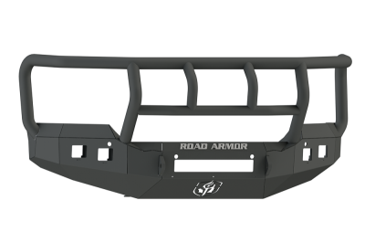 Road Armor - Road Armor 215R2B-NW Front Stealth Non-Winch Bumper with Square Light Holes + Titan II Guard GMC Sierra 2500HD/3500 2015-2019 - Image 1
