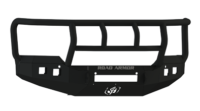 Road Armor - Road Armor 215R2B-NW Front Stealth Non-Winch Bumper with Square Light Holes + Titan II Guard GMC Sierra 2500HD/3500 2015-2019 - Image 2