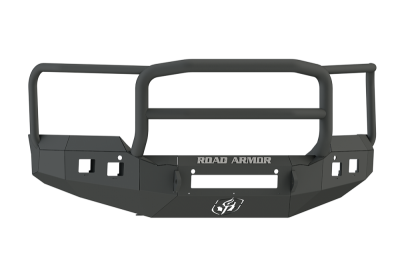 Road Armor - Road Armor 215R5B-NW Front Stealth Non-Winch Bumper with Square Light Holes + Lonestar Guard GMC Sierra 2500HD/3500 2015-2019 - Image 1