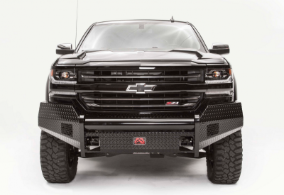 Fab Fours - Fab Fours CS16-K3861-1 Black Steel Front Bumper No Guard Chevy Silverado 1500 2016-2018 - Image 2