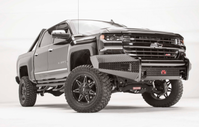 Fab Fours - Fab Fours CS16-K3861-1 Black Steel Front Bumper No Guard Chevy Silverado 1500 2016-2018 - Image 3