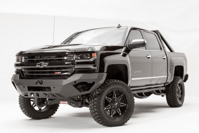 Fab Fours - Fab Fours CS16-D3851-1 Vengeance Front Bumper with Sensor Holes and No Guard Chevy Silverado 1500 2016-2018 - Image 2