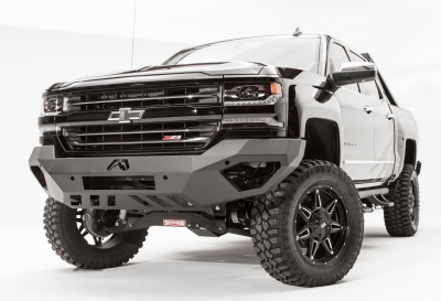 Fab Fours - Fab Fours CS16-D3851-1 Vengeance Front Bumper with Sensor Holes and No Guard Chevy Silverado 1500 2016-2018 - Image 3