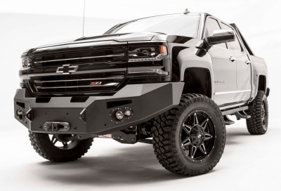 Fab Fours - Fab Fours CS16-F3851-1 Winch Front Bumper with Sensor Holes Chevy Silverado 1500 2016-2018 - Image 2