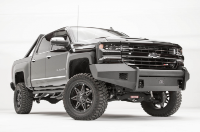 Fab Fours - Fab Fours CS16-R3861-1 Black Steel Elite Smooth Front Bumper No Guard Chevy Silverado 1500 2016-2018 - Image 3