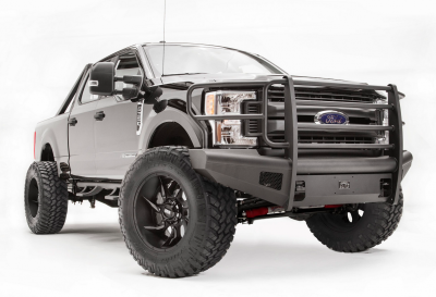 Fab Fours - Fab Fours FS17-Q4160-1 Black Steel Elite Smooth Front Bumper Full Guard Ford F250/F350 2017-2018 - Image 2