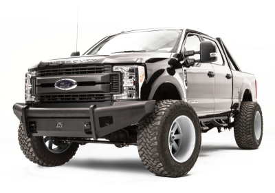 Fab Fours - Fab Fours FS17-Q4161-1 Black Steel Elite Smooth Front Bumper No Guard Ford F250/F350 2017-2018 - Image 1