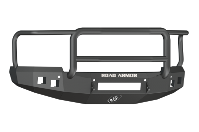 Road Armor - Road Armor 314R5B-NW Front Stealth Non-Winch Bumper with Square Light Holes + with Lonestar Guard Chevy Silverado 1500 2014-2015 - Image 1