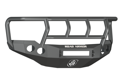 Road Armor - Road Armor 38202B-NW Front Stealth Non-Winch Bumper with Round Light Holes + with Titan II Guard Chevy Silverado 2500/3500 2011-2014 - Image 1