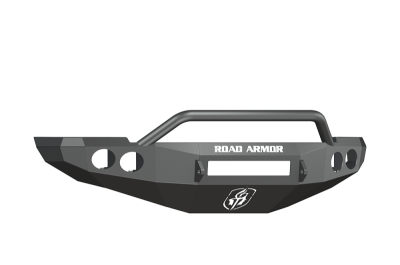 Road Armor - Road Armor 40804B-NW Front Stealth Non-Winch Bumper with Round Light Holes + Pre-Runner Guard Dodge RAM 2500/3500 2010-2018 - Image 1