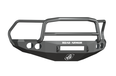 Road Armor - Road Armor 40805B-NW Front Stealth Non-Winch Bumper with Round Light Holes + Lonestar Guard Dodge RAM 2500/3500 2010-2018 - Image 1