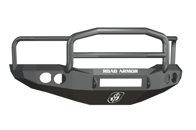 Road Armor - Road Armor 44065B-NW Front Stealth Non-Winch Bumper with Round Light Holes + Lonestar Guard Dodge RAM 2500/3500 2006-2009 - Image 1