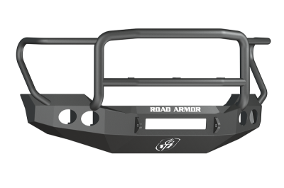 Road Armor - Road Armor 61105B-NW Front Stealth Non-Winch Bumper with Round Light Holes + Lonestar Guard Ford F250/F350 2011-2016 - Image 1