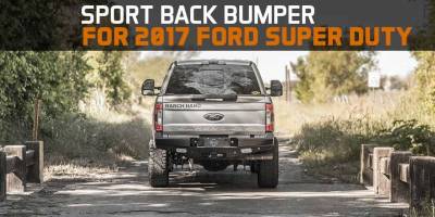 Ranch Hand - Ranch Hand SBF171BLSL Sport Rear Bumper with Lights and Sensor Holes Ford F250/F350 2017-2018 - Image 2