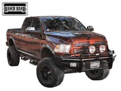 Ranch Hand - Ranch Hand BTD101BLRS Legend Front Bumper Bullnose with Sensor Holes Dodge 2500/3500 2010-2018 - Image 2