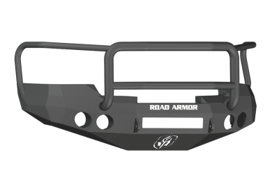 Road Armor - Road Armor 37705B-NW Front Stealth Non-Winch Bumper with Round Light Holes and Lonestar Guard Chevy Silverado 1500 2007-2013 - Image 1