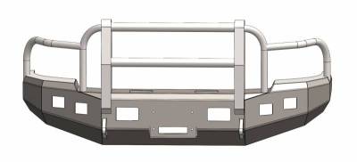 ENGO - ENGO 68-D03-05FG Front Bumper With Full Grill Guard Dodge RAM 2500/3500 2003-2005 - Image 2