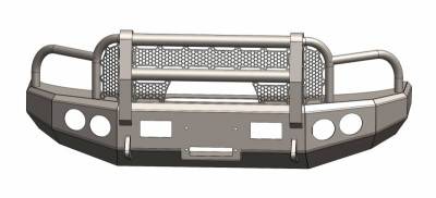 ENGO - ENGO 68-D03-05FGI Front Bumper With Full Grill Guard with Mesh Dodge RAM 2500/3500 2003-2005 - Image 1