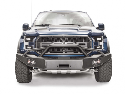 Fab Fours - Fab Fours FF17-H4352-1 Winch Front Bumper with Pre-runner Bar Ford Raptor 2017-2018 - Image 2