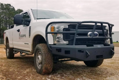 Hammerhead Bumpers - Hammerhead 600-56-0588 Winch Front Bumper with Full Grille Guard Ford F250/F350 2017-2018 - Image 1