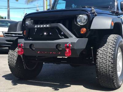 VPR 4x4 - VPR-139-WS Short Front Bumper Jeep Wrangler JK 2007-2018 - Image 1