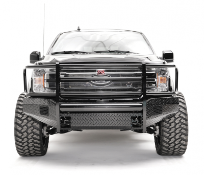 Fab Fours - Fab Fours FF18-K4560-1 Black Steel Front Bumper Full Grille Guard Ford F150 2018-2019 - Image 1