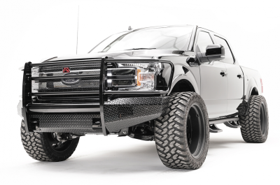 Fab Fours - Fab Fours FF18-K4560-1 Black Steel Front Bumper Full Grille Guard Ford F150 2018-2019 - Image 2