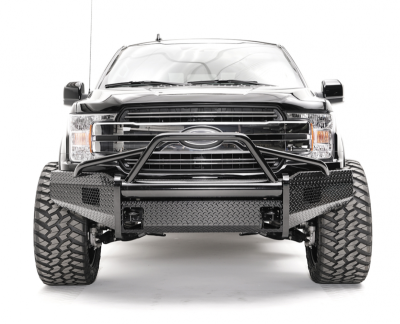 Fab Fours - Fab Fours FF18-K4562-1 Black Steel Front Bumper Pre Runner Guard Ford F150 2018-2019 - Image 1