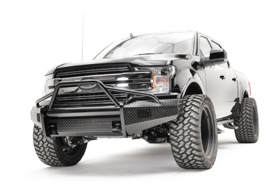 Fab Fours - Fab Fours FF18-K4562-1 Black Steel Front Bumper Pre Runner Guard Ford F150 2018-2019 - Image 3