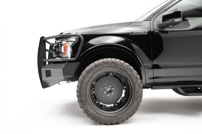 Fab Fours - Fab Fours FF18-R4560-1 Black Steel Elite Smooth Front Bumper Full Guard Ford F150 2018-2019 - Image 3