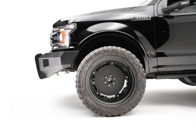 Fab Fours - Fab Fours FF18-R4561-1 Black Steel Elite Smooth Front Bumper No Guard Ford F150 2018-2019 - Image 2