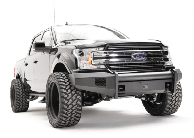 Fab Fours - Fab Fours FF18-R4561-1 Black Steel Elite Smooth Front Bumper No Guard Ford F150 2018-2019 - Image 3