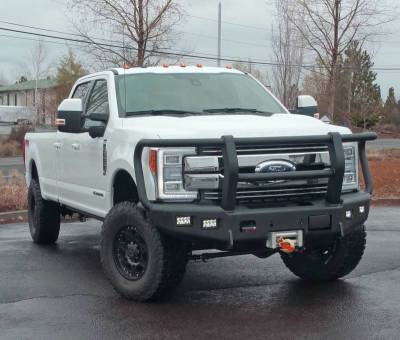 Trail Ready - Trail Ready 12385G Winch Front Bumper with Full Guard Ford F250/F350 2017-2018 with Adaptive Cruise Control - Image 1