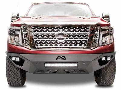 Fab Fours - Fab Fours NT16-D3751-1 Vengeance Front Sensor Bumper with No Guard Nissan Titan XD 2016-2017 Diesel ONLY - Image 1