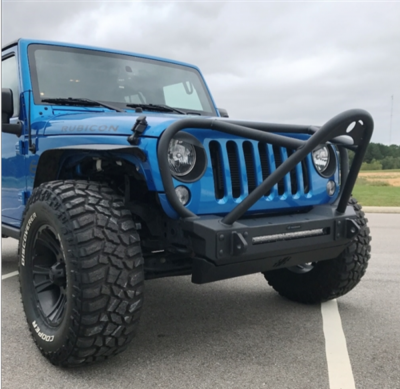 Hammerhead Bumpers - Hammerhead 600-56-0685 Minimalist Front Bumper with Full Guard And 20" Single Row Slot Jeep Wrangler JK 2007-2018 - Image 1