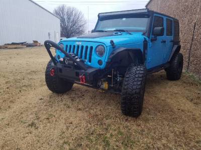 Hammerhead Bumpers - Hammerhead 600-56-0696 Minimalist Front Bumper with Stinger And Oem Fog Holes Jeep Wrangler JK 2007-2018 - Image 2