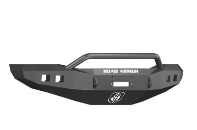 Road Armor - Road Armor 406R4Z Front Stealth Winch Bumper with Square Light Holes + Pre-Runner Bar Dodge RAM 2500/3500 2006-2009 *BARE STEEL* - Image 1