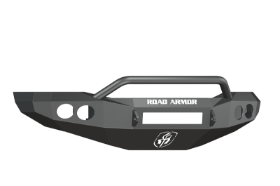 Road Armor - Road Armor 44064Z-NW Front Stealth Non-Winch Bumper with Round Light Holes + Pre-Runner Guard Dodge RAM 2500/3500 2006-2009 *BARE STEEL* - Image 1