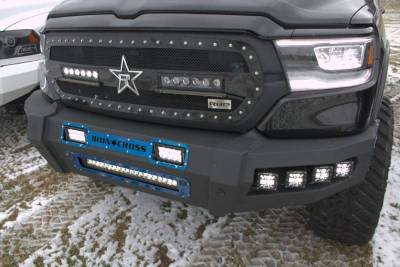 Iron Cross - Iron Cross 62-615-19 Matte Black Hardline Front Bumper with Push Bar Dodge RAM 1500 2019-2020 - Image 3