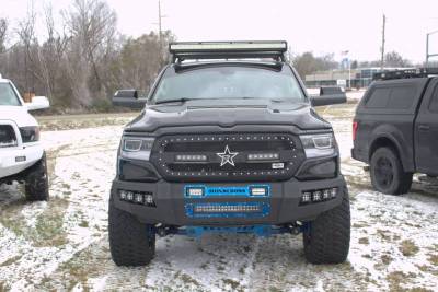 Iron Cross - Iron Cross 62-615-19 Matte Black Hardline Front Bumper with Push Bar Dodge RAM 1500 2019-2020 - Image 4